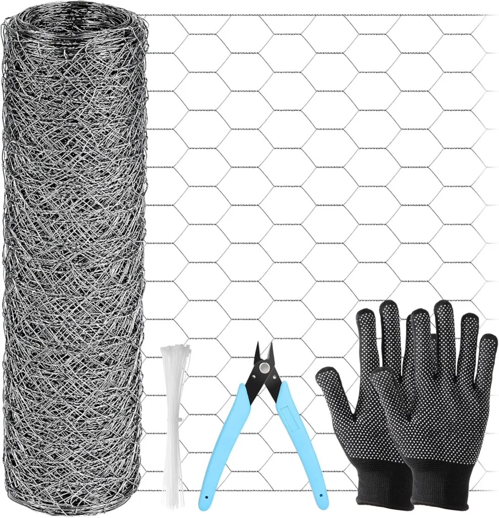 DIY Chicken Wire Fencing, Poultry Garden Fencing Barrier